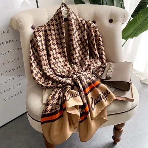 Soft Chiffon Wrap for Women – Elegant Animal Print Scarf & Shawl