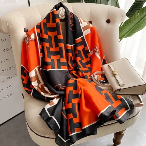 Soft Chiffon Wrap for Women – Elegant Animal Print Scarf & Shawl