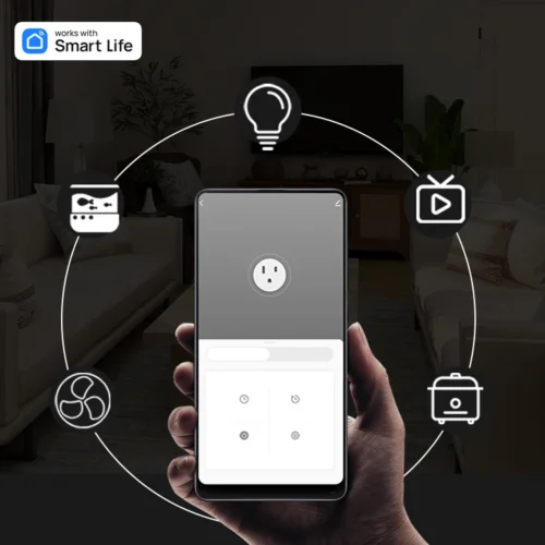 16A WiFi Smart Plug, Smart Home Timing Socket with App Control, Alexa & Google Home Compatible