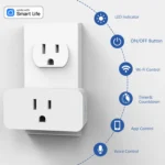 16A WiFi Smart Plug US - Smart Home Timing Socket, App Control, Alexa & Google Home Compatible