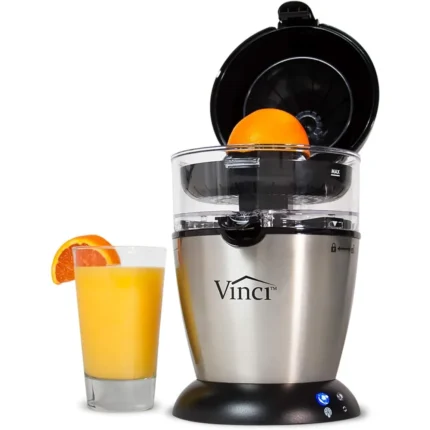 Hands-Free Electric Citrus Juicer - 1-Button Orange, Lime, Grapefruit, Lemon Squeezer, Easy to Clean Juicer Machine