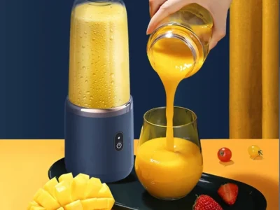 Portable USB Rechargeable Blender for Shakes and Smoothies - 6-Blade Personal Juicer Cup with One-Touch Operation