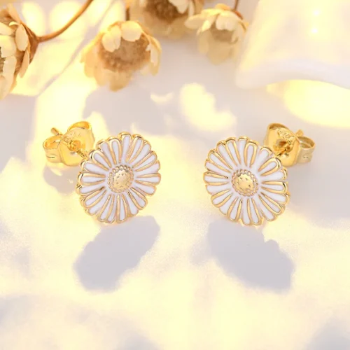 Exquisite 925 Sterling Silver Stud Earrings – Elegant Zircon Wedding Jewelry for Women