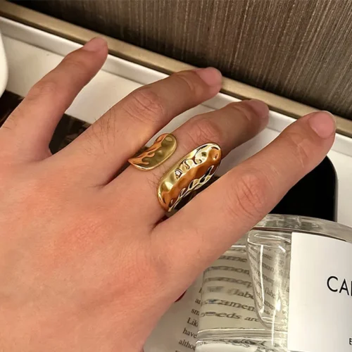 Elegant Minimalist Gold Rings for Women – Vintage Punk Geometric Jewelry, Great Gift for Her