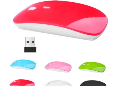 2.4GHz Wireless Mouse 1600DPI USB Receiver Wireless Mouse Ultra Thin Slim For Mac Computer PC Laptop Desktop