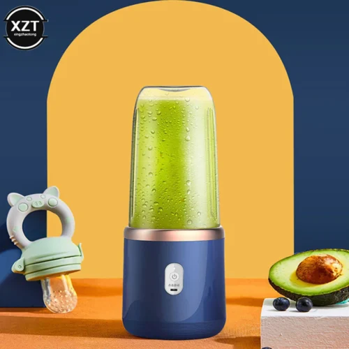 Portable Mini Electric Fruit Juicer – USB Charging Smoothie Blender for Lemon, Orange, and More