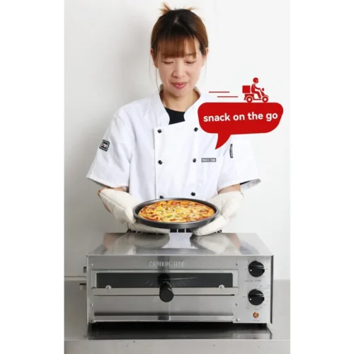 Super Efficient Countertop Electric Frozen Pizza Oven – 30-Min Timer, Glass Door, Quick Cooking