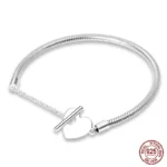 925 Silver Bracelet - 17-20CM Fit DIY Charms, Birthday Jewelry Gifts