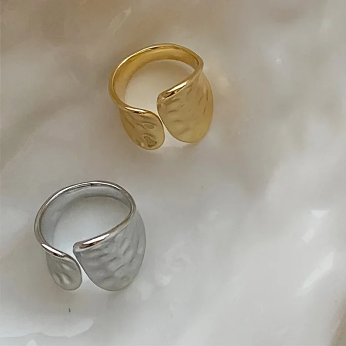 Minimalist Gold Rings for Women - New Fashion Vintage Punk Irregular Geometric Ring | Great Gift