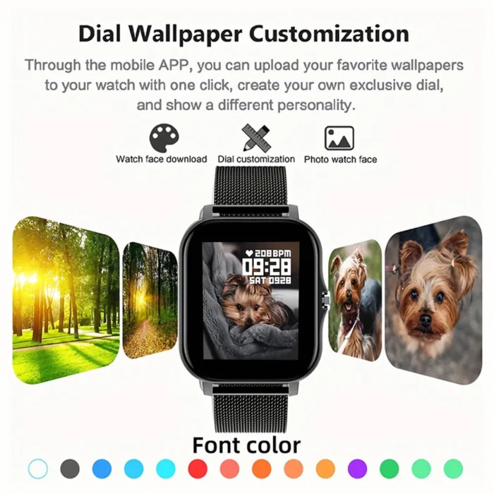 NEW Android Smartwatch Phone - 1.44" Full Touch Color Screen, Custom Dial, Bluetooth Call Watch