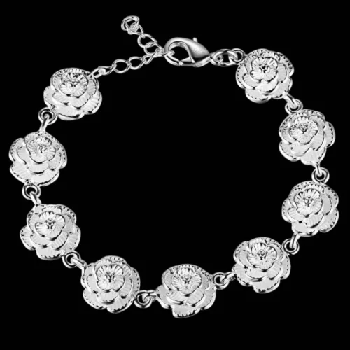 Exquisite 925 Sterling Silver Unique Bracelet – High-Quality Unisex Fashion Jewelry