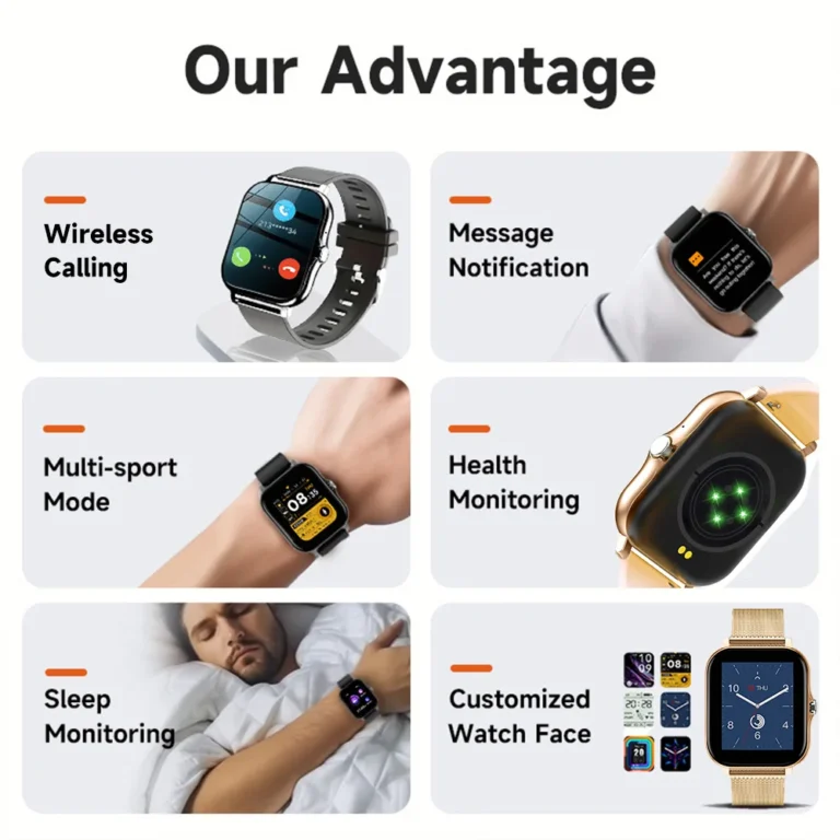 NEW Android Smartwatch Phone - 1.44" Full Touch Color Screen, Custom Dial, Bluetooth Call Watch