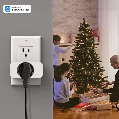 16A WiFi Smart Plug, Smart Home Timing Socket with App Control, Alexa & Google Home Compatible
