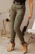 Trendy Low-Waist Skinny Pants for Casual Fashion