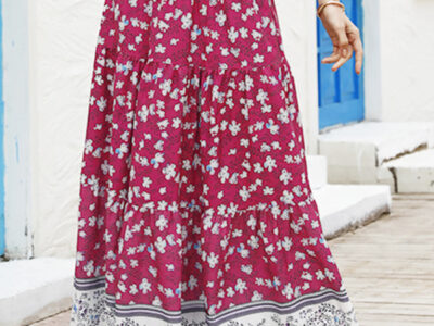 Women’s Casual Boho Print Skirt