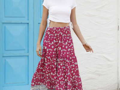 Women’s Casual Boho Print Skirt