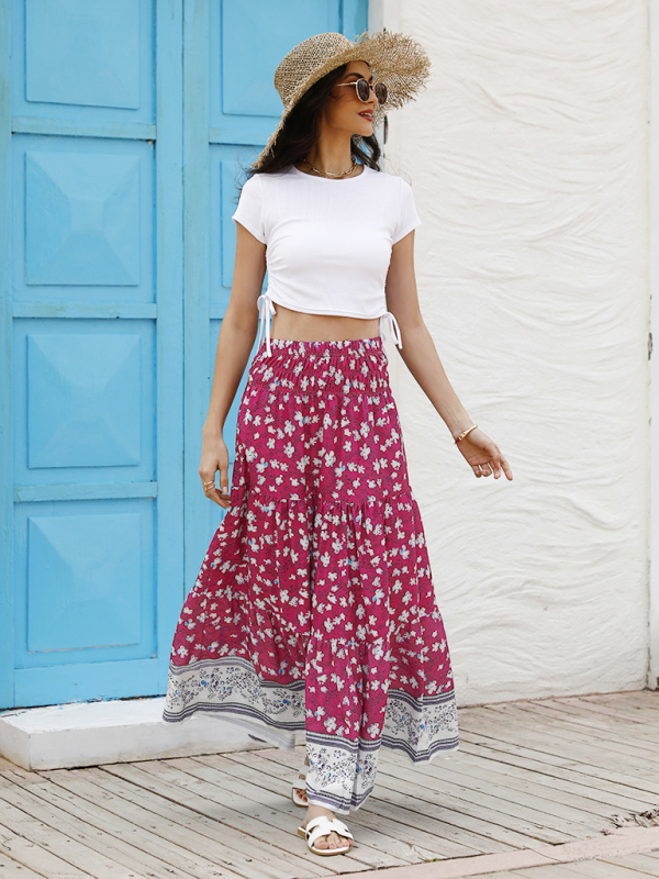 Women’s Casual Boho Print Skirt