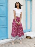 Women’s Casual Boho Print Skirt