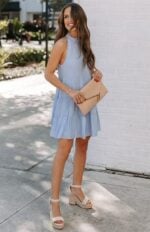 Sleeveless Solid Color Loose Dress