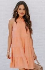 Sleeveless Solid Color Loose Dress