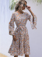 Floral Print Long-Sleeved Dresses for a Stylish Look