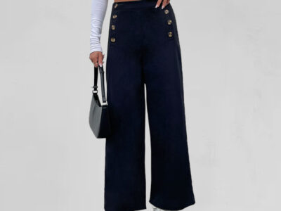 Versatile Casual Wide-Leg Trousers Great for Special Occasions