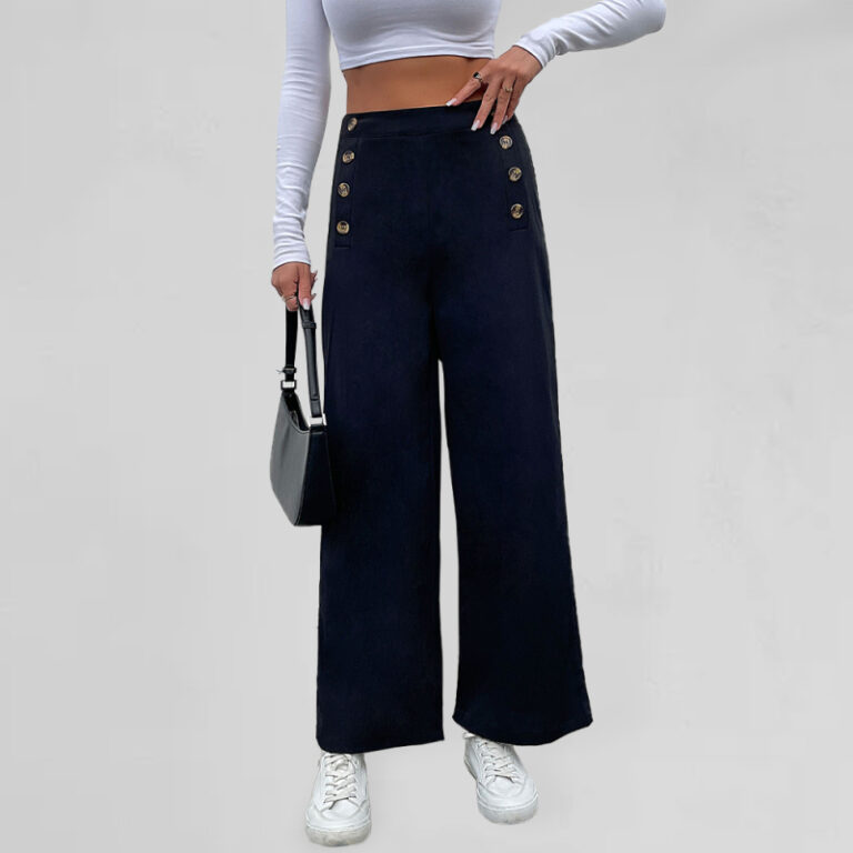 Versatile Casual Wide-Leg Trousers Great for Special Occasions