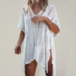 Knitted Sunscreen Swimsuit | Hollow Beach Holiday Bikini Blouse