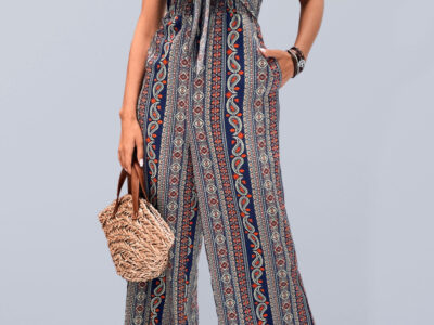 Bohemian Ethnic Print Women’s Jumpsuit