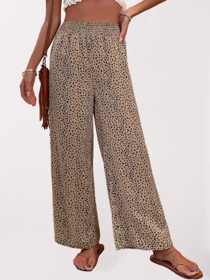 Flare Your Style with Leopard-Print Pull-On Pants