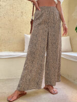 Flare Your Style with Leopard-Print Pull-On Pants