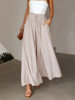 Leisure Spring-Summer Self Design Polyester Pants