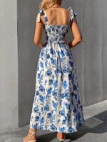 Printed Sleeveless Sling Maxi Dress | A Sleek and Sexy Choice