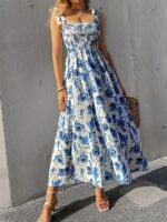 Printed Sleeveless Sling Maxi Dress | A Sleek and Sexy Choice