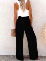 Comfortable Cotton and Linen Loose Wide-Leg Trousers