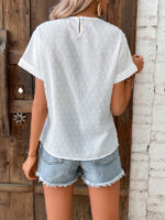 Versatile Lace Short-Sleeved T-Shirt