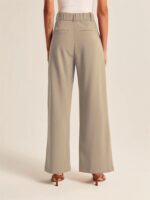 Chic Women’s High Waist Wide-Leg Suit Pants with Complementary Belt