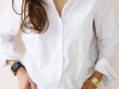 Professional White Lapel Shirt for Women – Sleek and Slim Office Wear