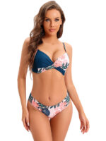 Chic Harmony-Sensual Color-Matching Bikini Set