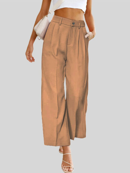 High Waist Wide Leg Dress Pants for Women