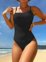 Texture-Enhanced Always Fits One-Piece Swimsuits
