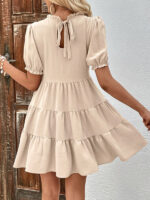 Multilayer Elegance Loose Puff Sleeve Dress