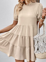 Multilayer Elegance Loose Puff Sleeve Dress