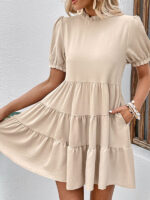 Multilayer Elegance Loose Puff Sleeve Dress