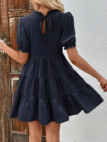 Multilayer Elegance Loose Puff Sleeve Dress