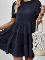 Multilayer Elegance Loose Puff Sleeve Dress