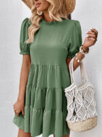 Multilayer Elegance Loose Puff Sleeve Dress