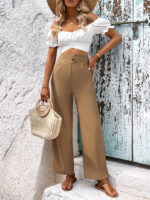 New Fashion Solid Color Casual Pants