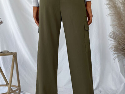 Versatile Women’s Solid Color Casual Trousers