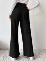 Stay Comfy and Casual Loose Knit Trousers